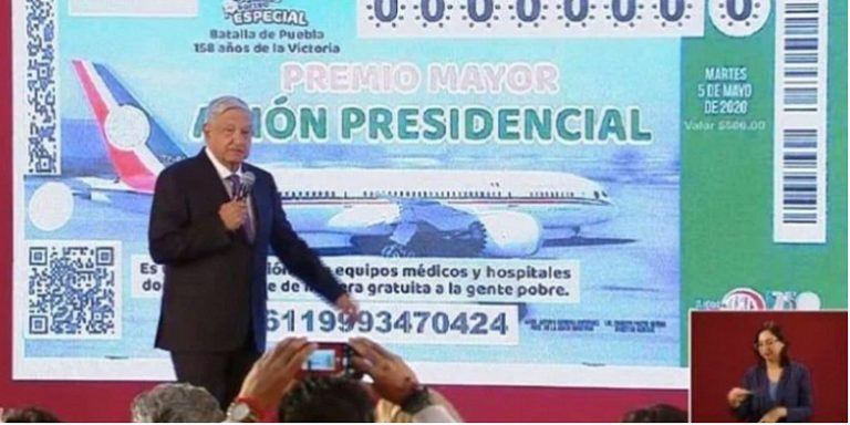 Adelante con rifa de avión Presidencial