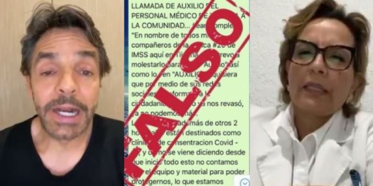 Eugenio Derbez también difunde fake news, médica del IMSS lo balconea