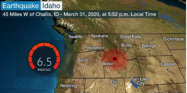 Estados Unidos, Idaho, sismo sin consecuencias