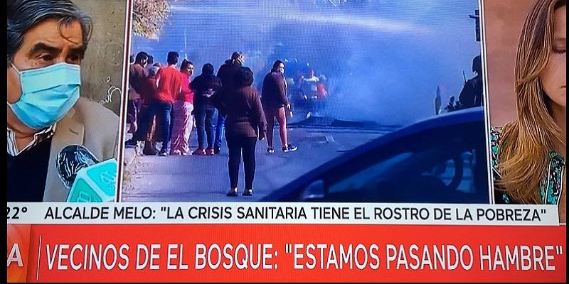 Protestas por hambre en Chile