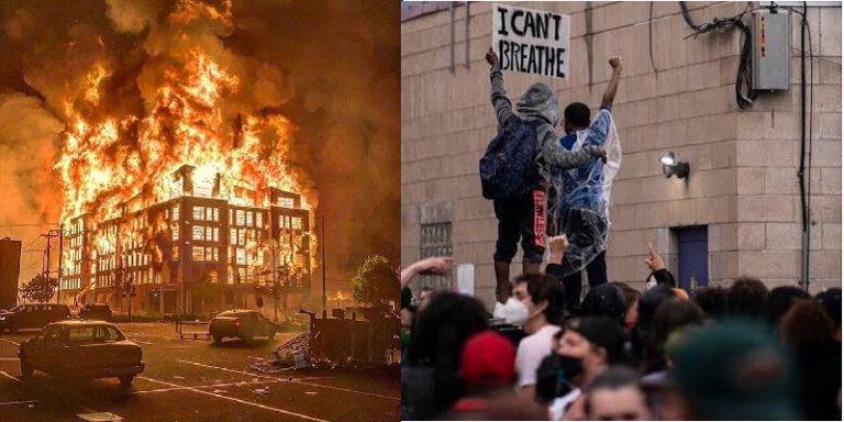 Arrecian protestas en Minneapolis