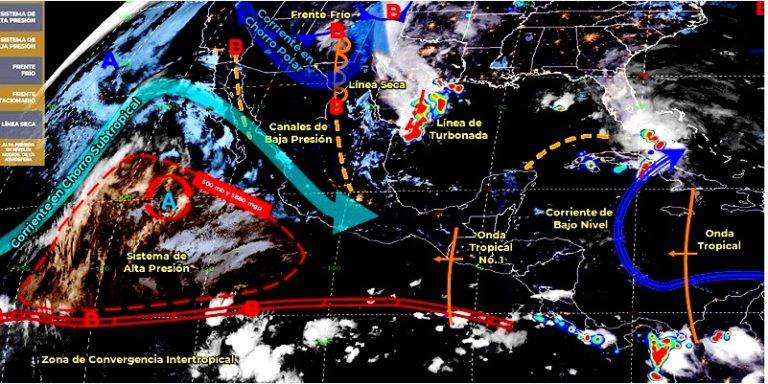 Extremos climáticos en México, 25 de mayo del 2020