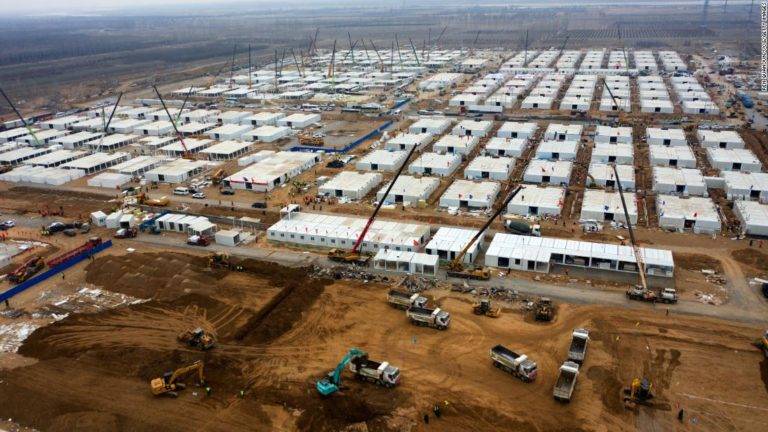 Construyen otro Megahospital Covid en China en tiempo récord
