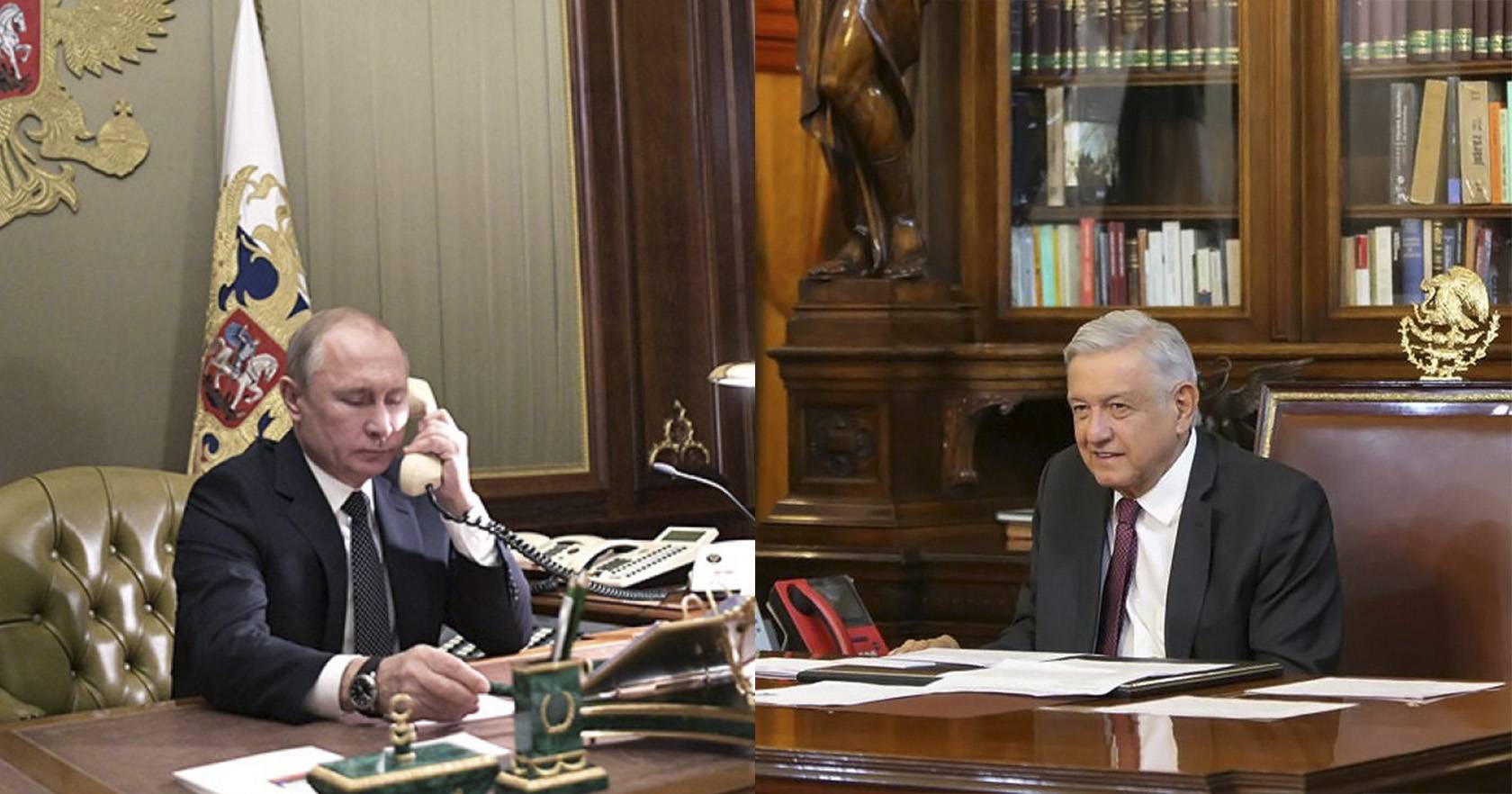 AMLO y Putin conversarán vía telefónica sobre vacunas rusas para México