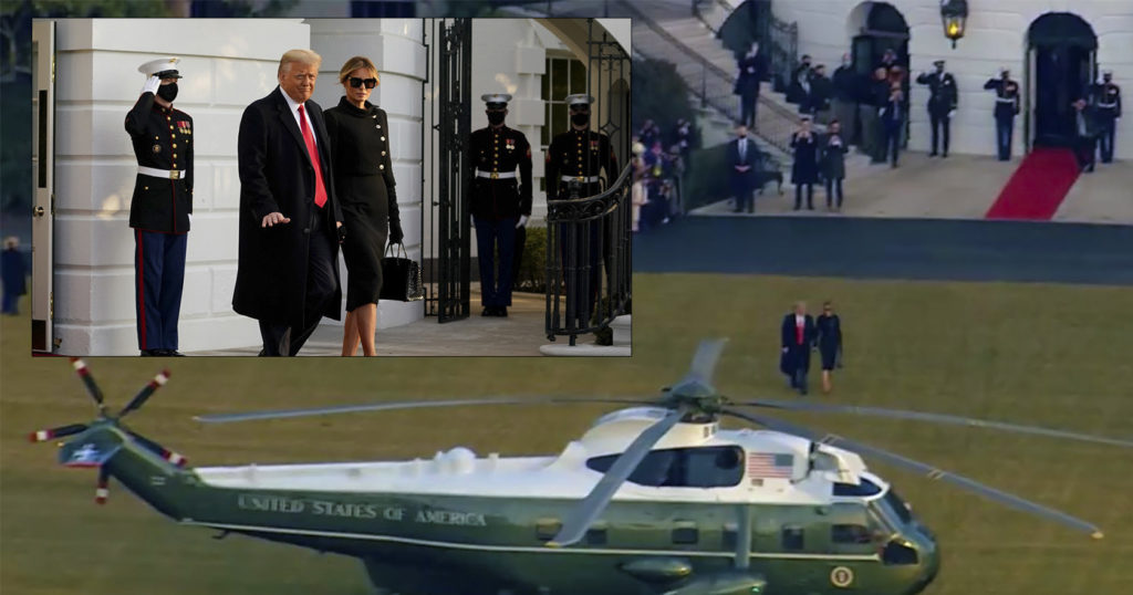 Donald Trump se va de la Casa Blanca; "nos volveremos a ver", asegura