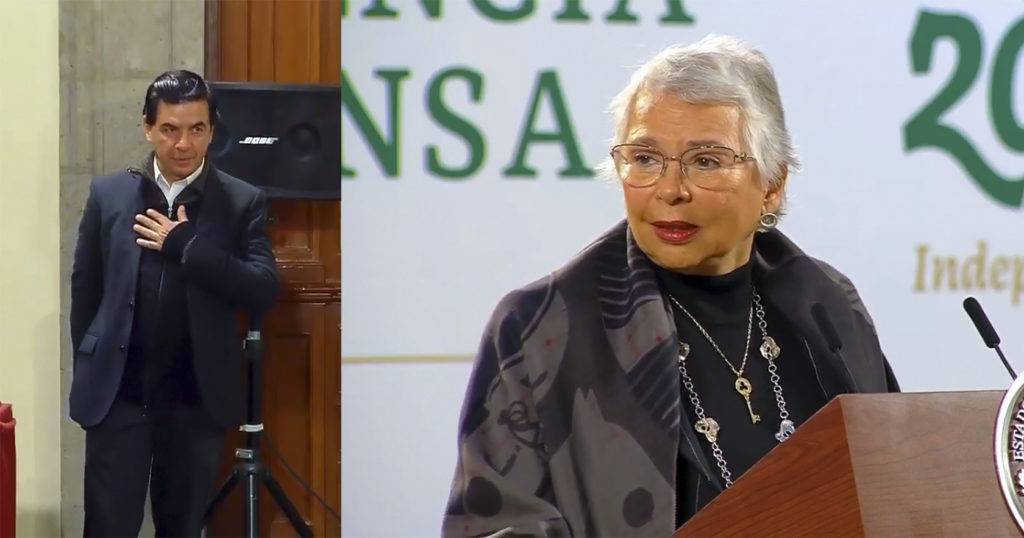 Reaparece Jesús Ramírez en la mañanera tras infección de covid-19