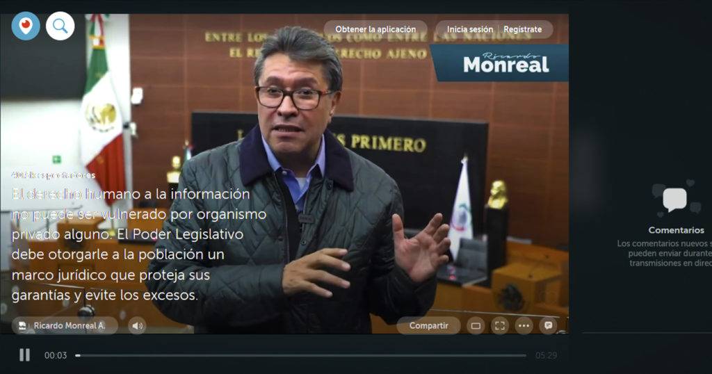 Usan infraestructura pública, le recuerda Monreal a dueños de redes sociales