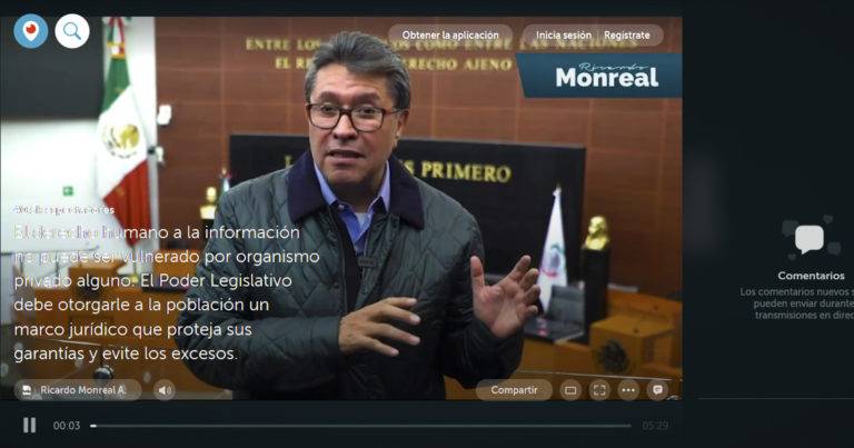 Usan infraestructura pública, le recuerda Monreal a dueños de redes sociales