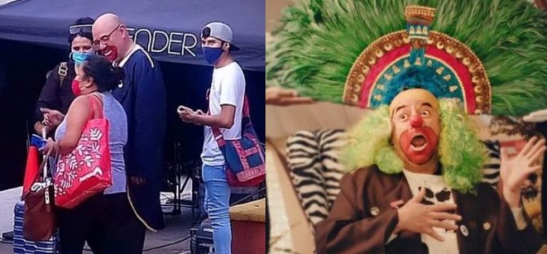 Tunden en redes sociales a Víctor Trujillo “Brozo” por no usar cubrebocas
