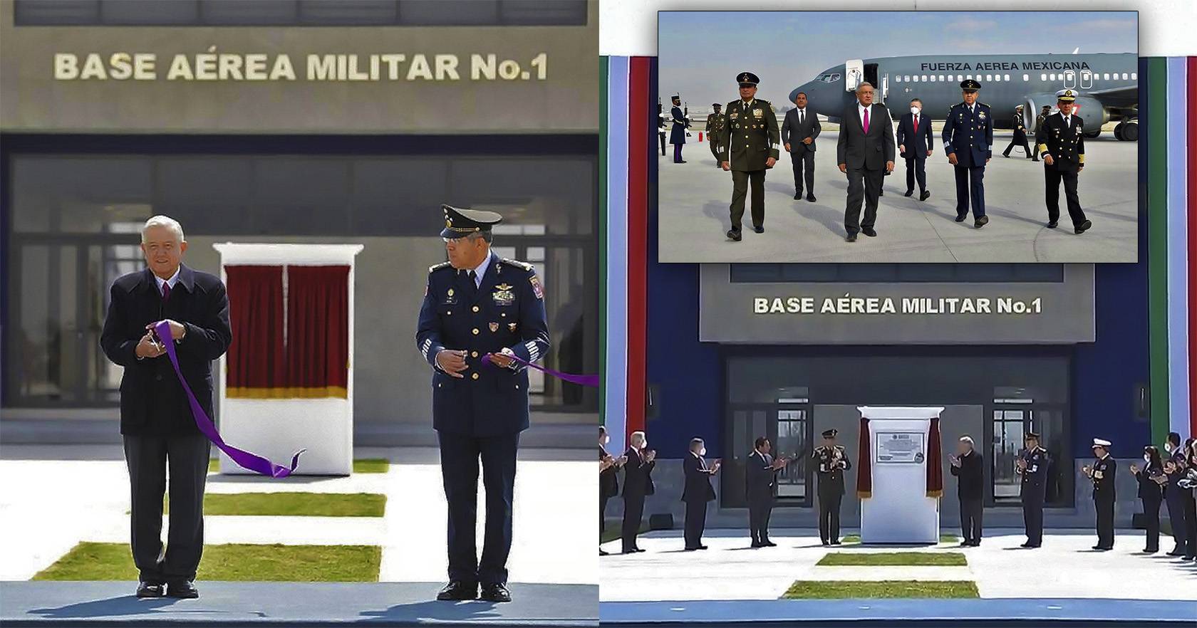 AMLO devela placa e inaugura base militar del Felipe Ángeles (fotos)