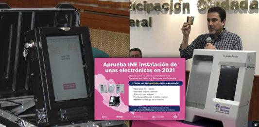 Consejo del INE aprueba otras 100 'urnas electrónicas' para 2021