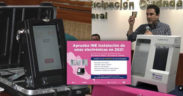 Consejo del INE aprueba otras 100 'urnas electrónicas' para 2021