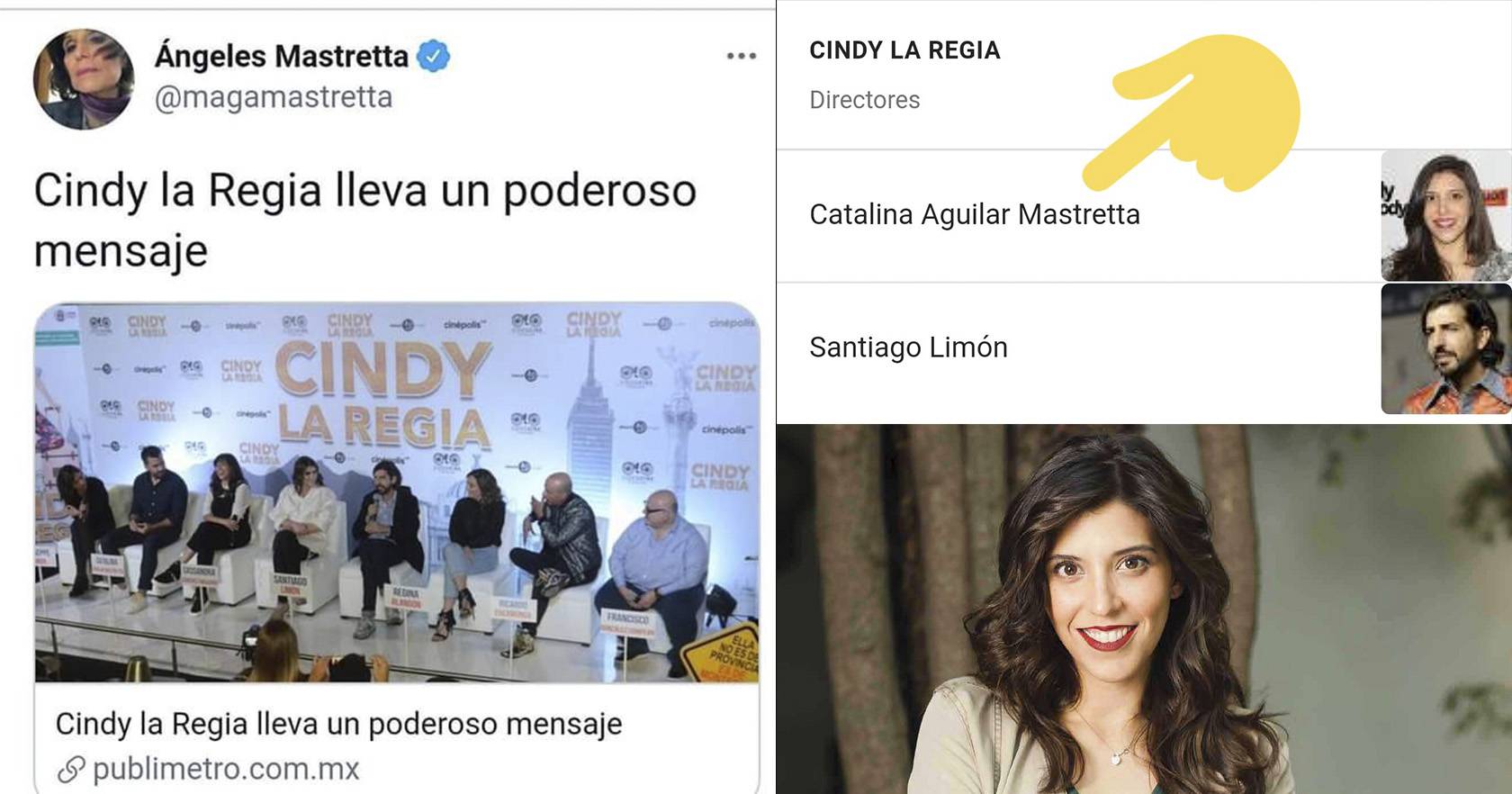 Descubren por qué a Ángeles Mastretta le gustó tanto 'Cindy la Regia'- la dirigió su hija