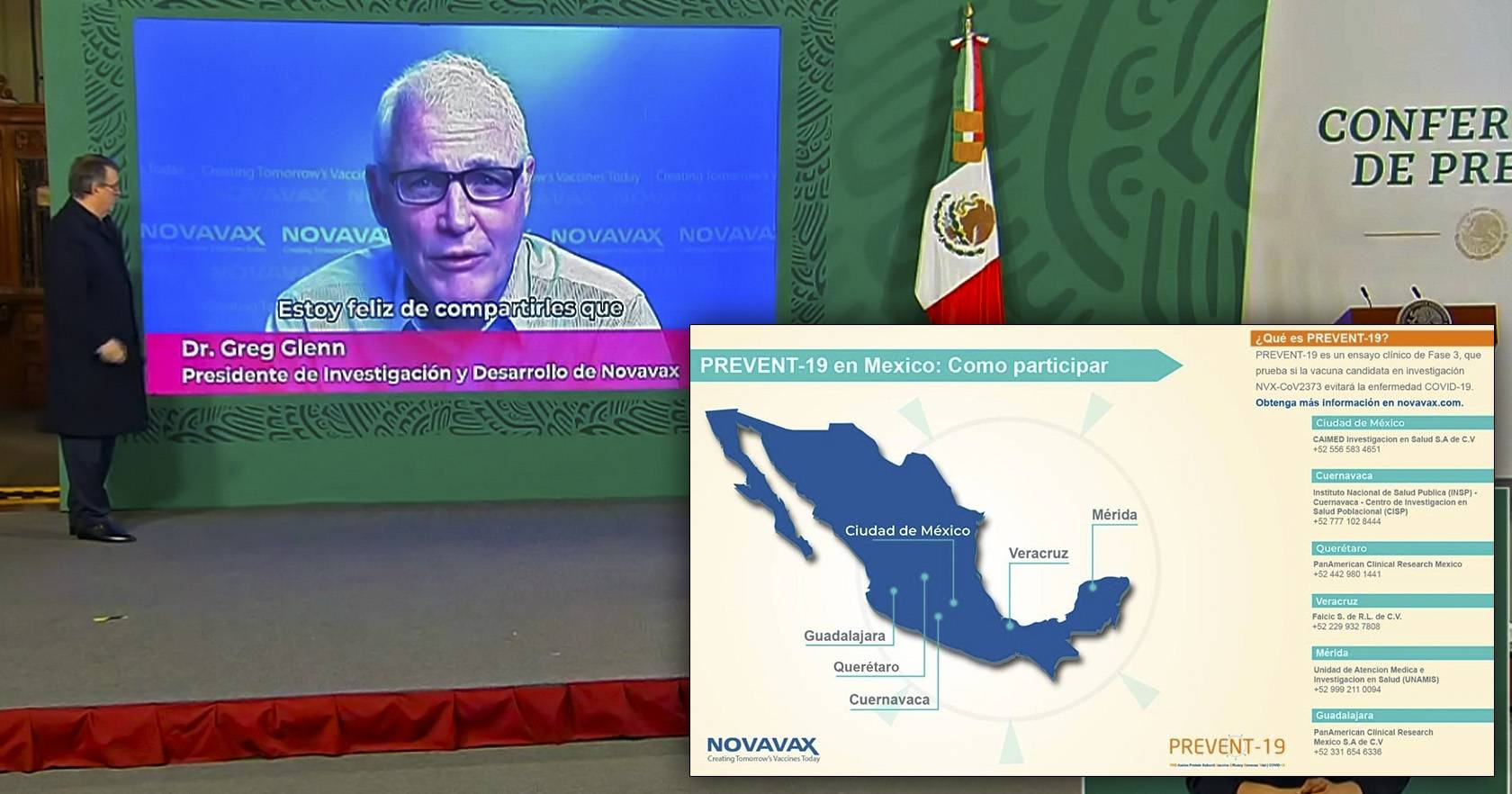 Novavax solicita dos mil voluntarios en México 'a partir de ya'- Ebrard