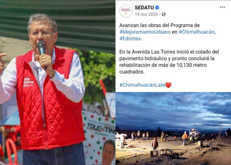 Redes se burlan de alcalde priista que se adjudicó obra federal