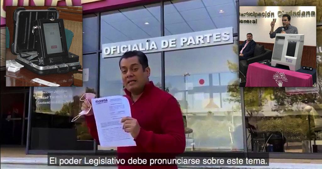 Poder Legislativo debe decidir urnas electrónicas; apelan decisión del INE