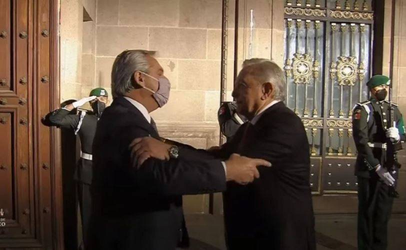 AMLO recibe en Palacio Nacional al presidente de Argentina