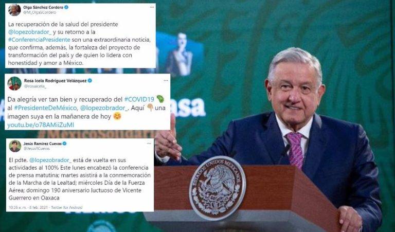 Celebran en redes regreso de AMLO a la mañanera