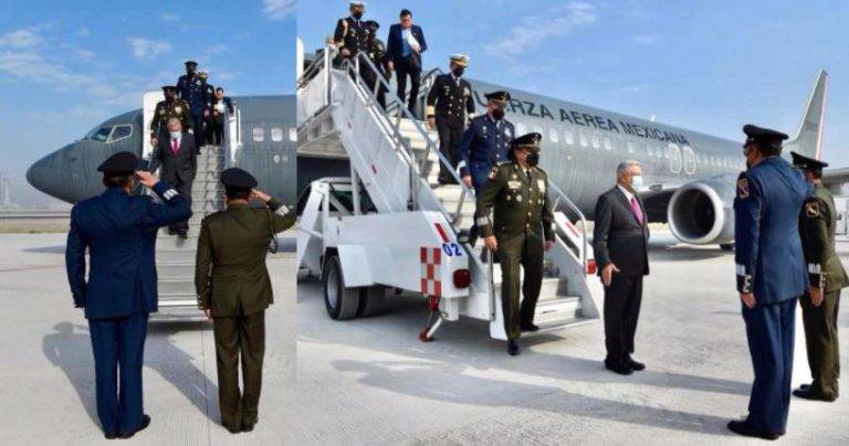 AMLO aterriza en el Aeropuerto Felipe Ángeles, estrena pistas