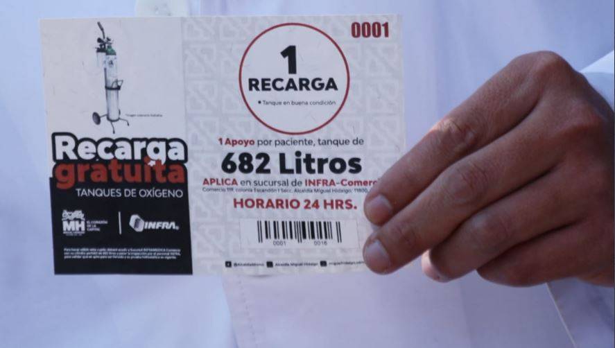Alcaldía Miguel Hidalgo inicia recarga gratuita de tanques de oxígeno