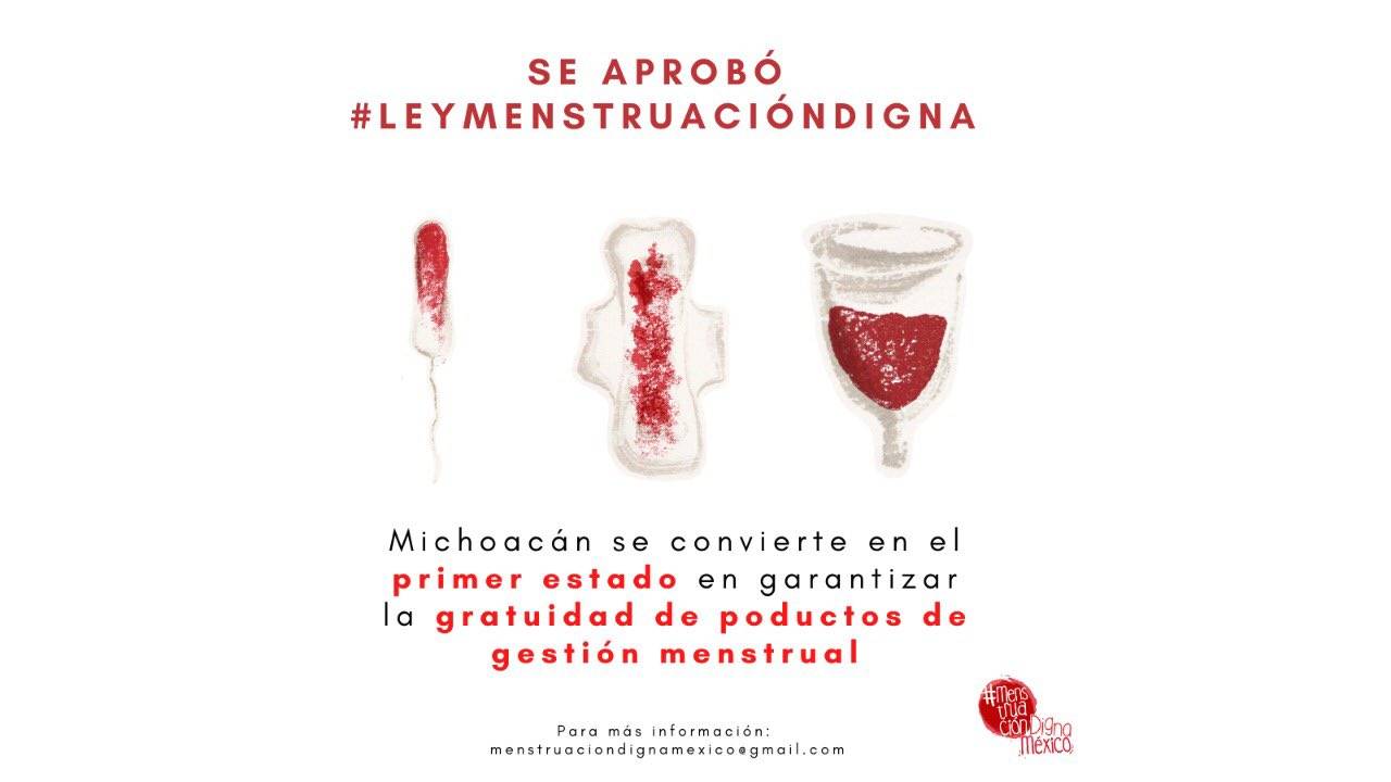 Michoacán aprueba reforma educativa para garantizar #MenstruaciónDigna