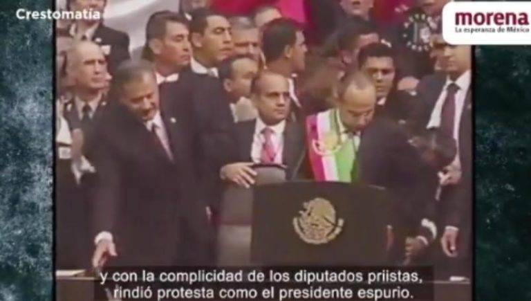 Morena recuerda en spot fraude electoral del 2006