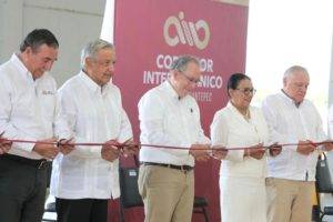 Inaugura AMLO ampliación del puerto Coatzacoalcos