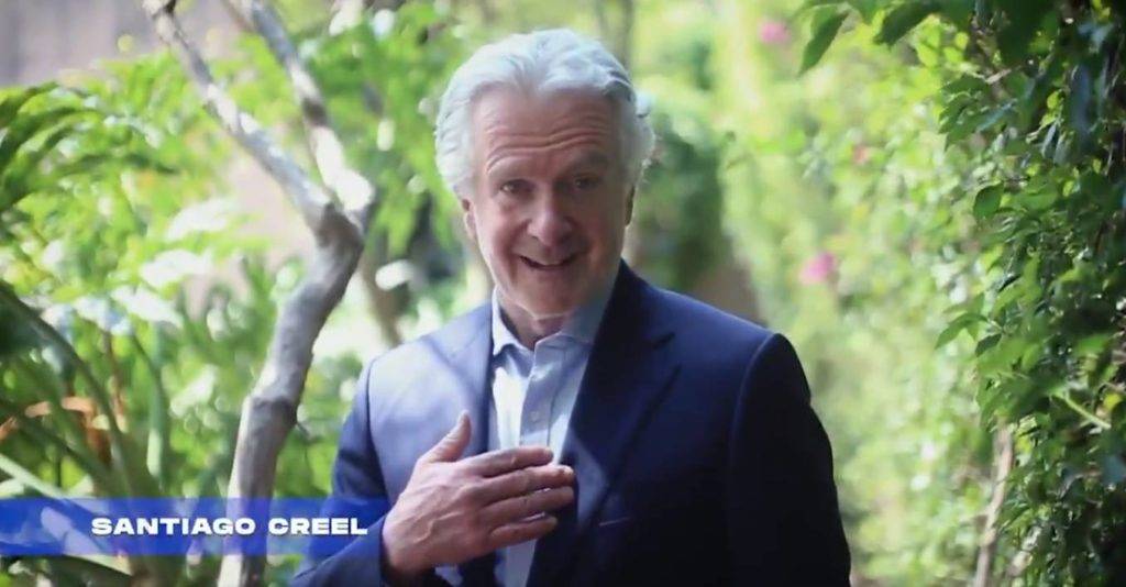 Santiago Creel anuncia su regreso a la política; dice enfrentará la "amenaza" de la 4T