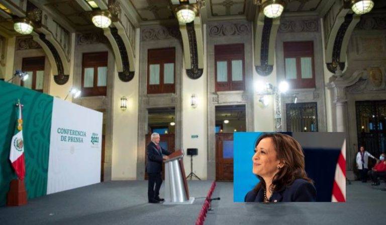 Kamala Harris es bienvenida a nuestro país: AMLO