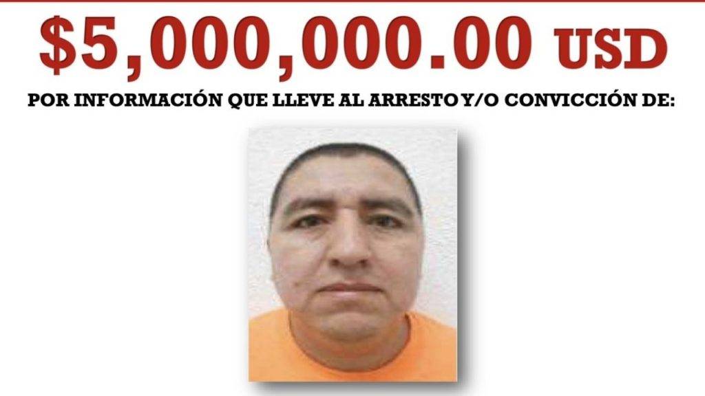Departamento del Tesoro ofrece 5 mdd por líder del CJNG