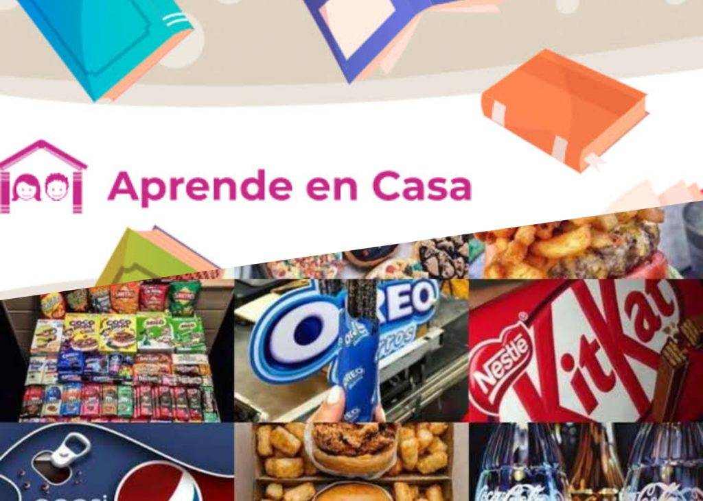 Publicidad de comida chatarra inundan plataforma “Aprende en Casa”