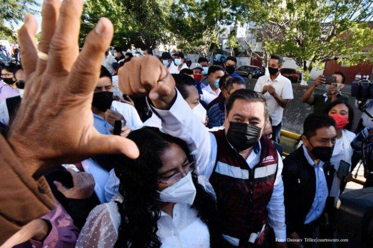 Salgado Macedonio anuncia caravana al INE en la CDMX