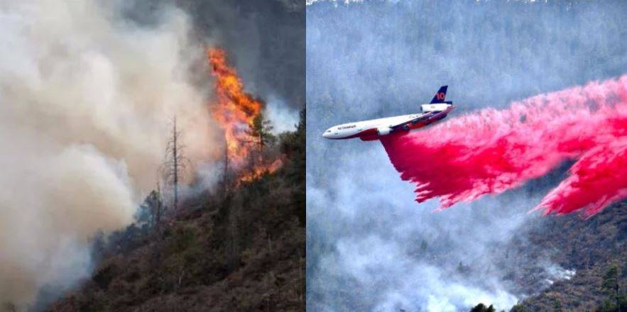 Sedena bombardea nubes para apagar incendios en NL y Coahuila