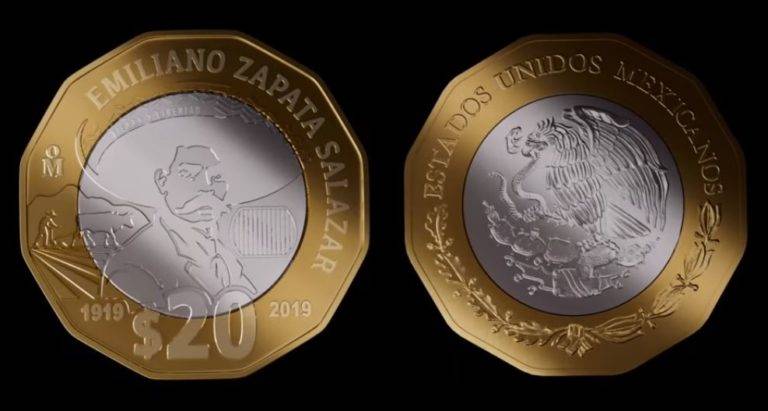 Así es como luce la nueva moneda de 20 pesos