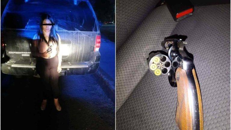 Detienen a colaboradora de regidora del PRI por disparar arma de fuego