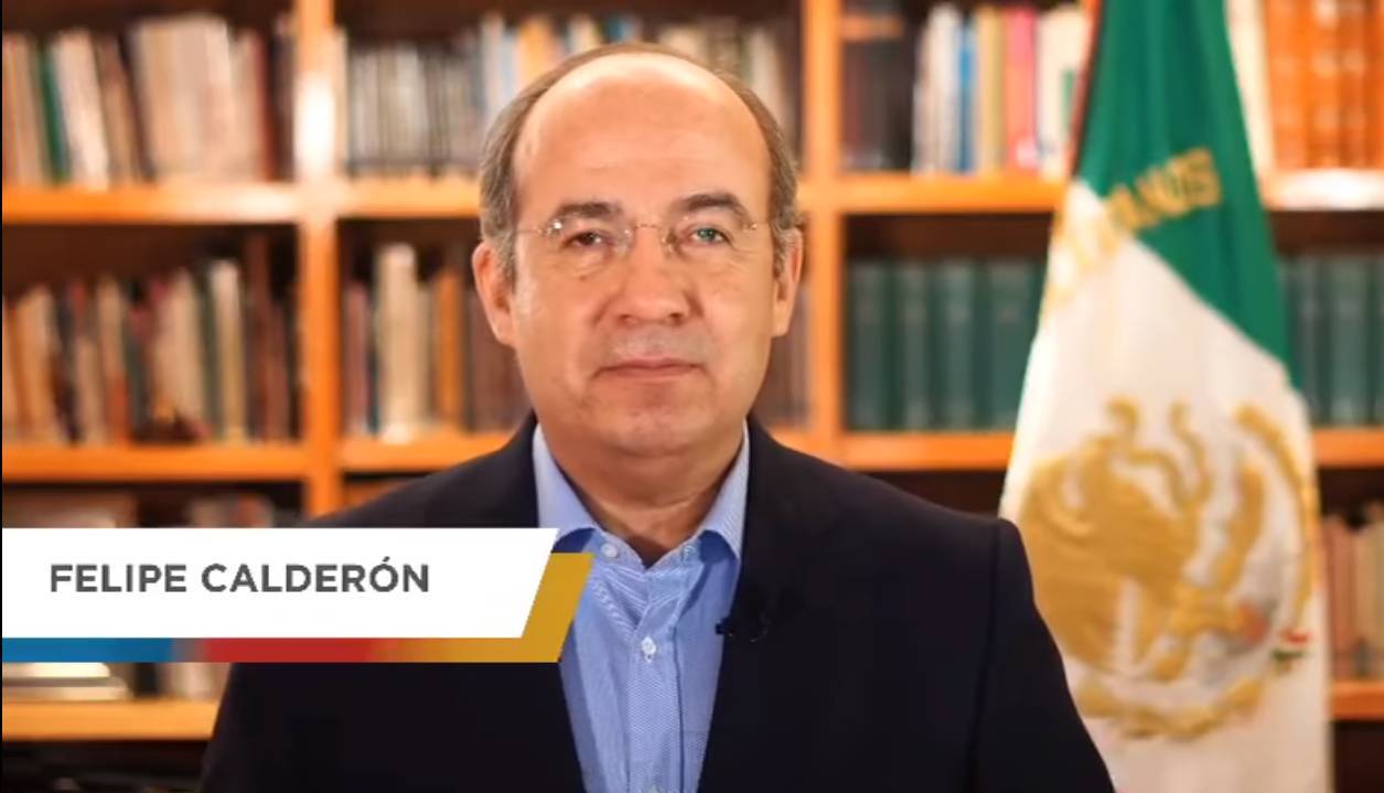 Felipe Calderón desesperado; llama a votar por el PRI, PAN y PRD