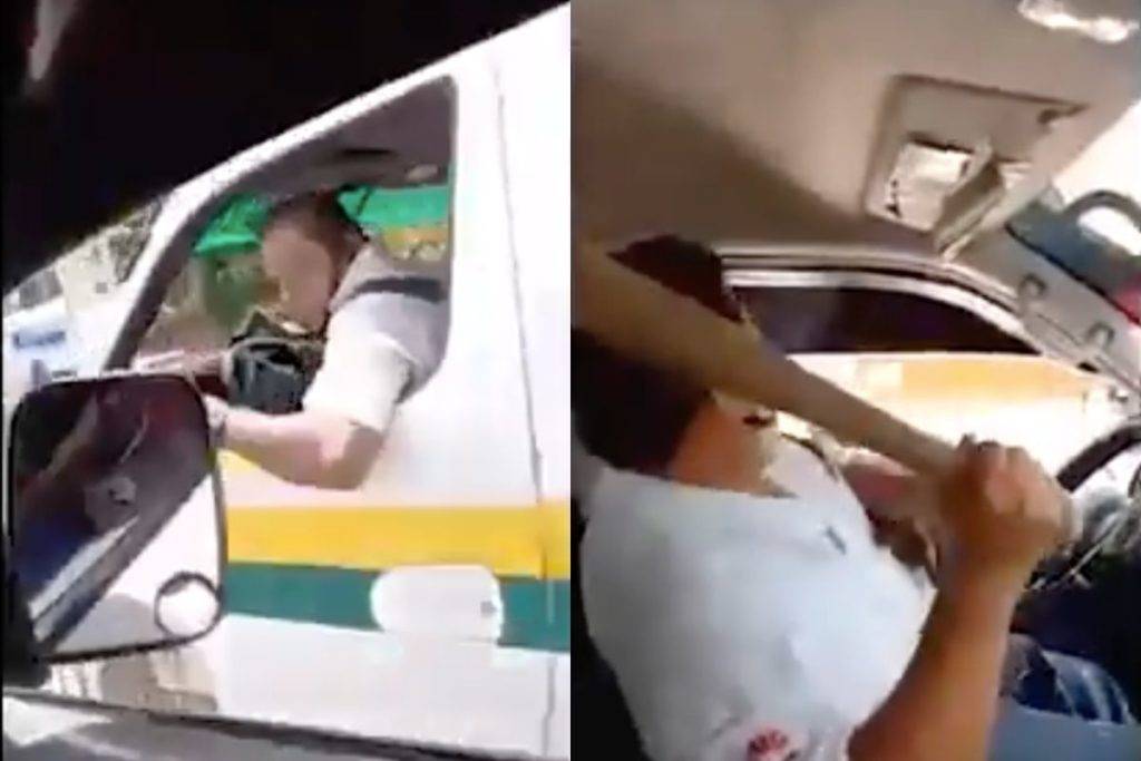 Choferes de Cancún se pelean a batazos para ganar pasajeros