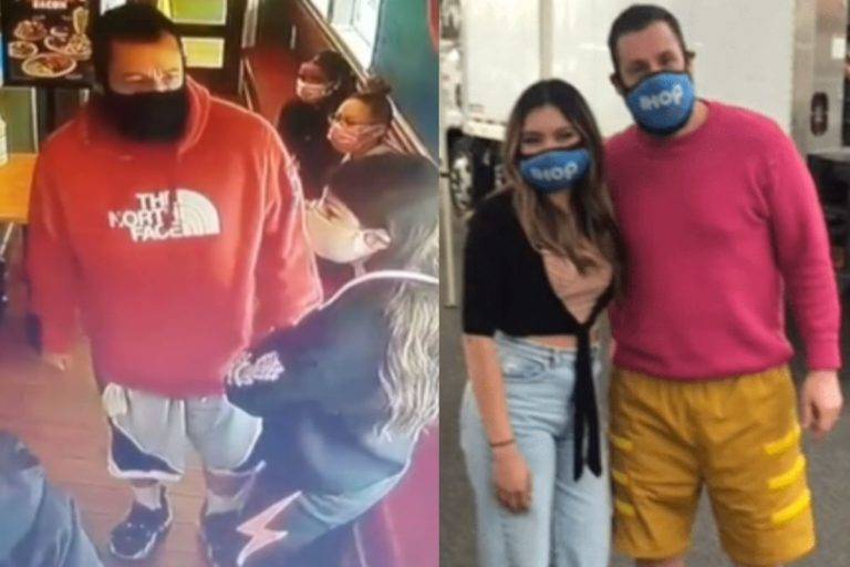 Adam Sandler se reencuentra con la mesera que lo rechazó y hasta se tomaron fotos