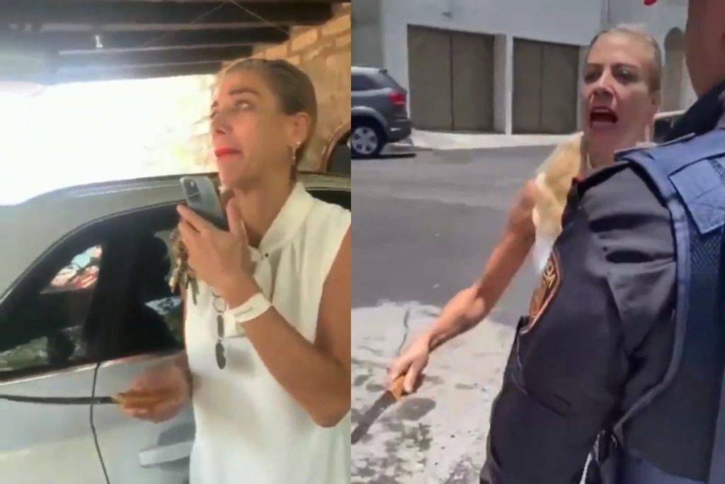 Viralizan arresto de #LadyMiguelHidalgo por amenazar con un cuchillo