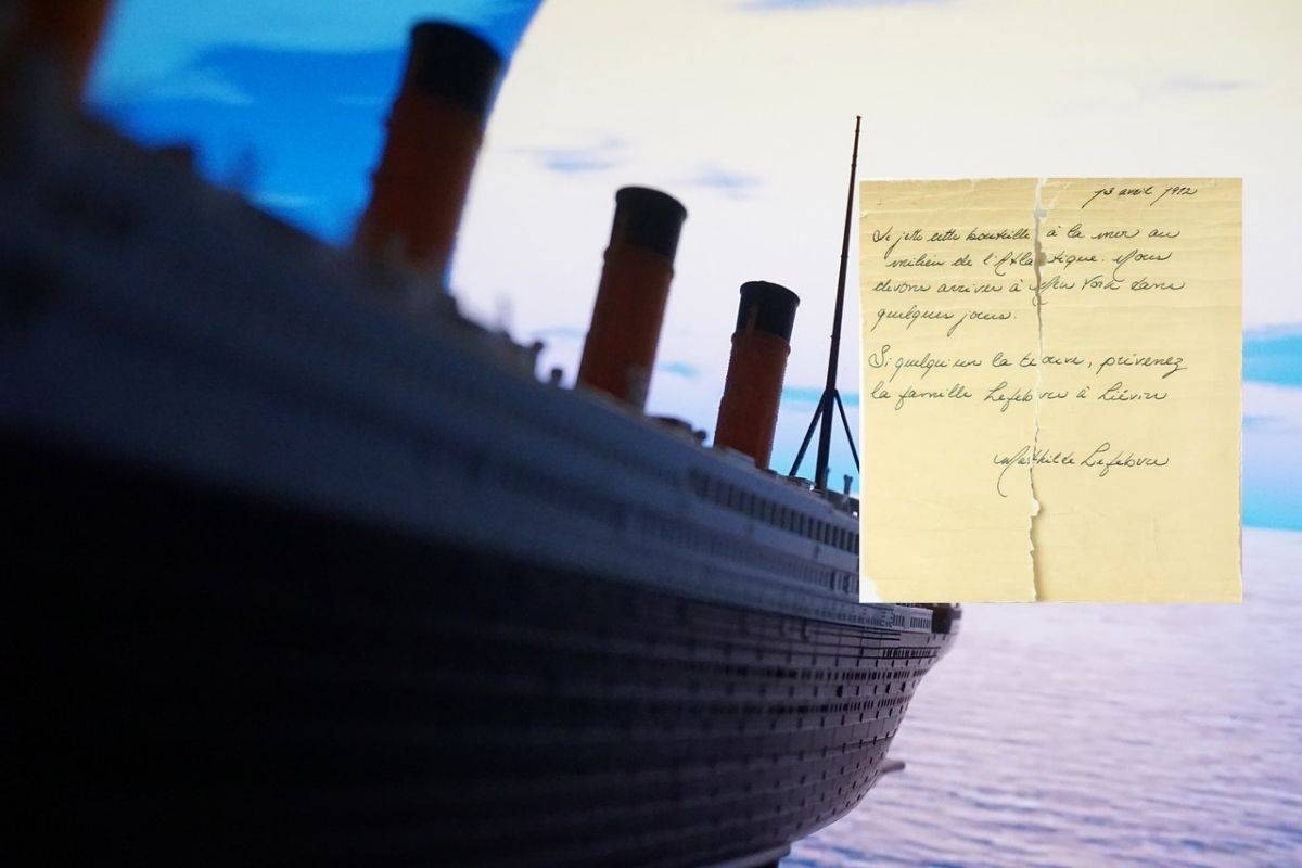 Científicos analizan carta encontrada en una botella que pudo ser lanzada desde el Titanic