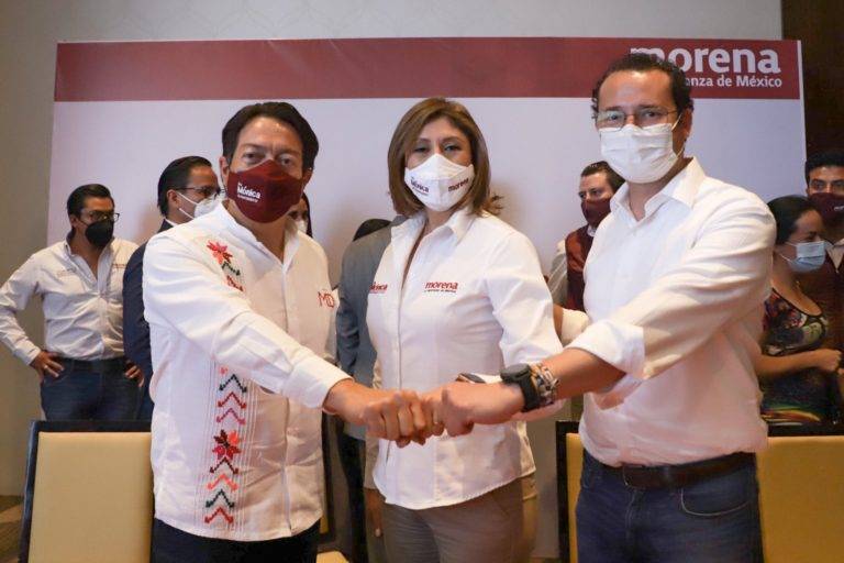 Celebra Mario Delgado que el INE respetó candidatura de Mónica Rangel