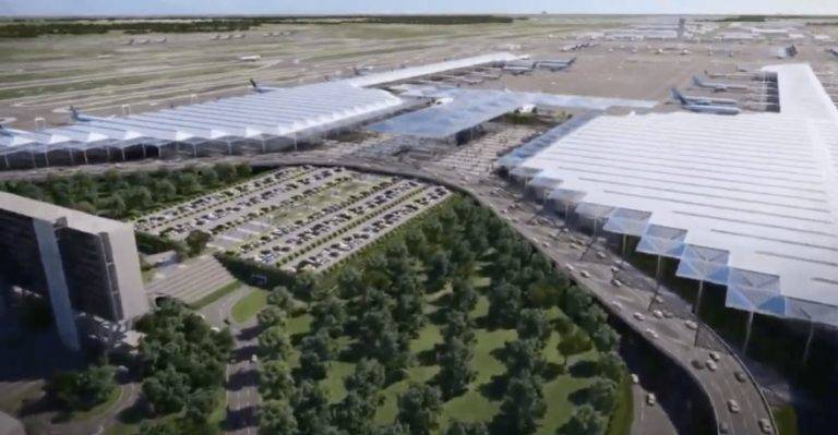 Sorprende a especialistas de EU la rápida construcción de aeropuerto de Santa Lucía