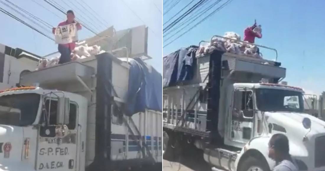 Detienen camión en Durango con despensas del PRIANRD