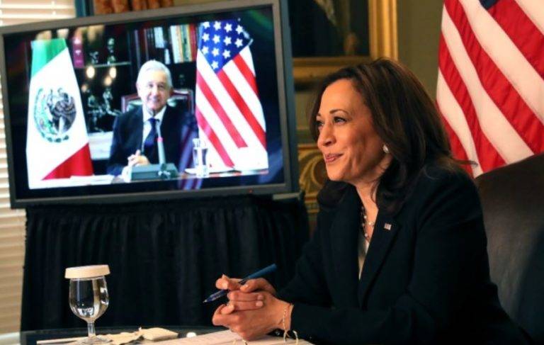 Kamala Harris coincide con AMLO en medidas migratorias