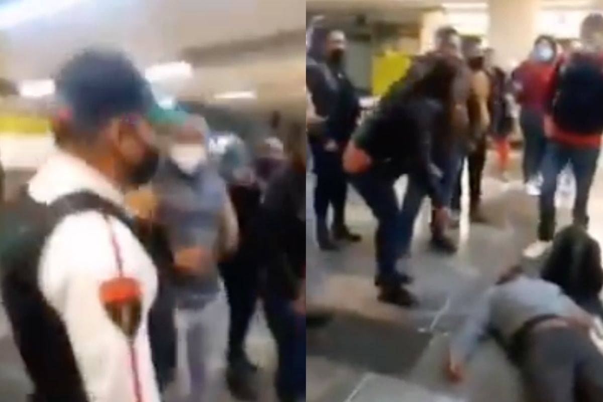 Separan de su cargo a policía que agredió a usuario en el Metro