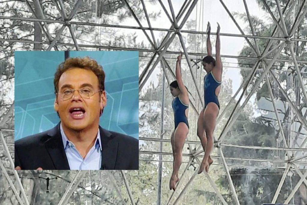 David Faitelson dice no tomaron en cuenta trayectoria de Paola Espinosa para llevarla a JJ.OO.;las redes lo tunden