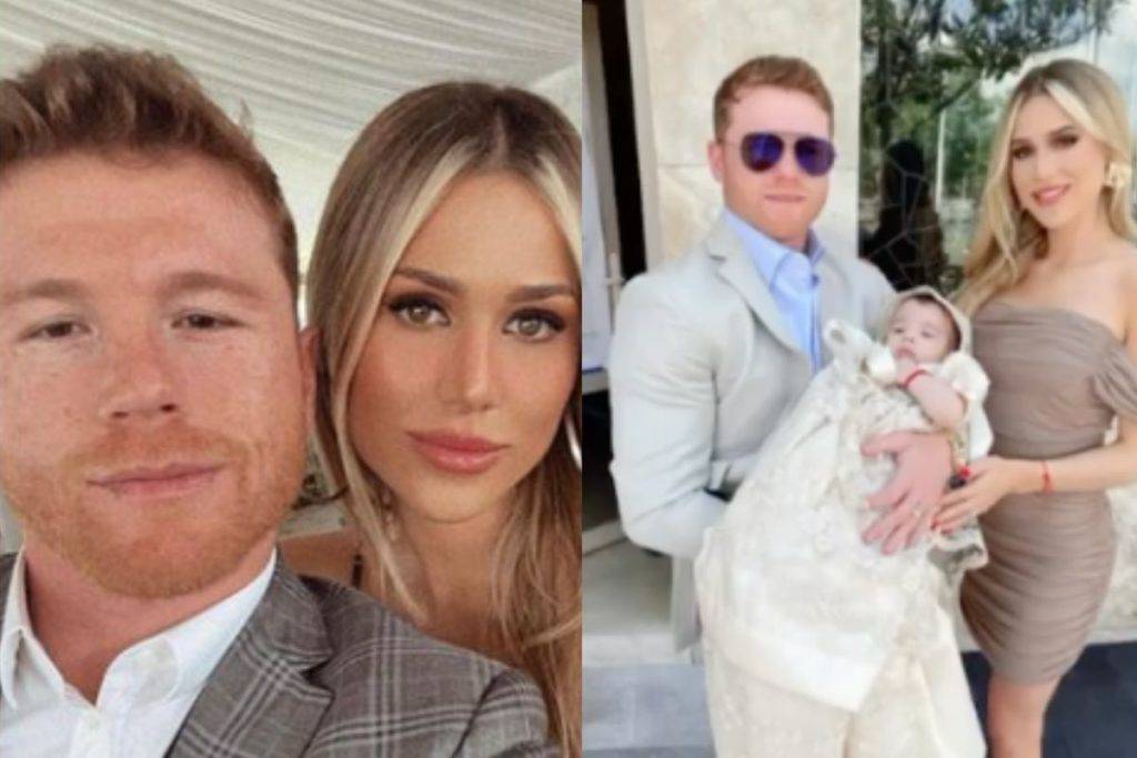 ¡Se lució! Canelo aventó bolo de billetes durante bautizo de sus ahijadas