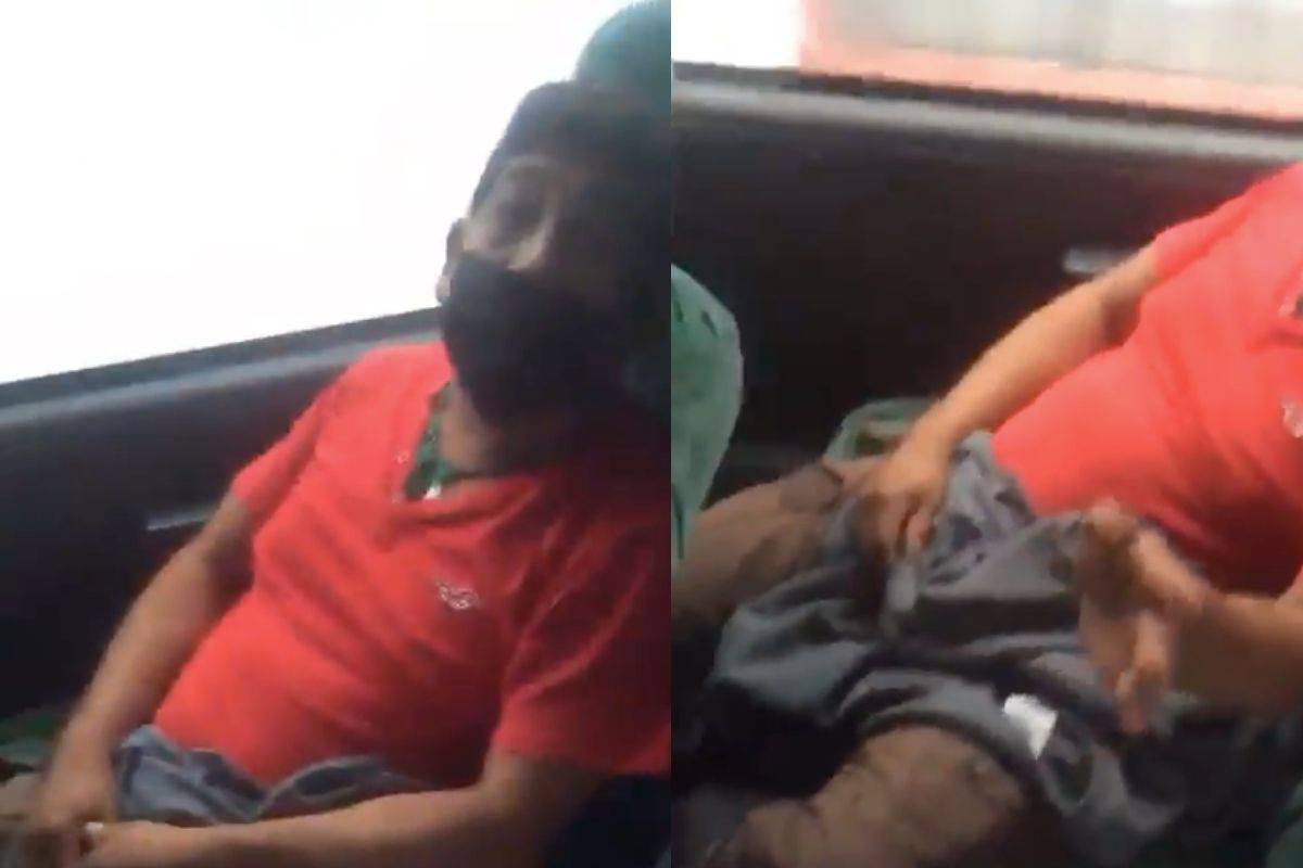 Mujer exhibe a hombre que supuestamente iba masturbándose en un autobús