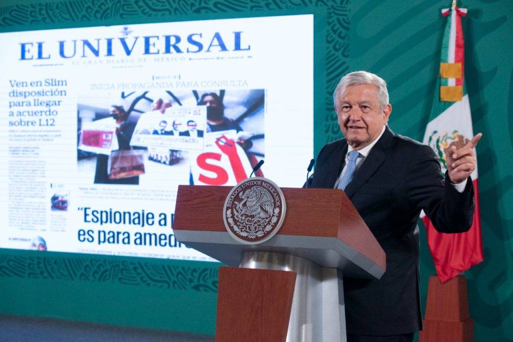 Falso, el gobierno no espía a periodistas: AMLO