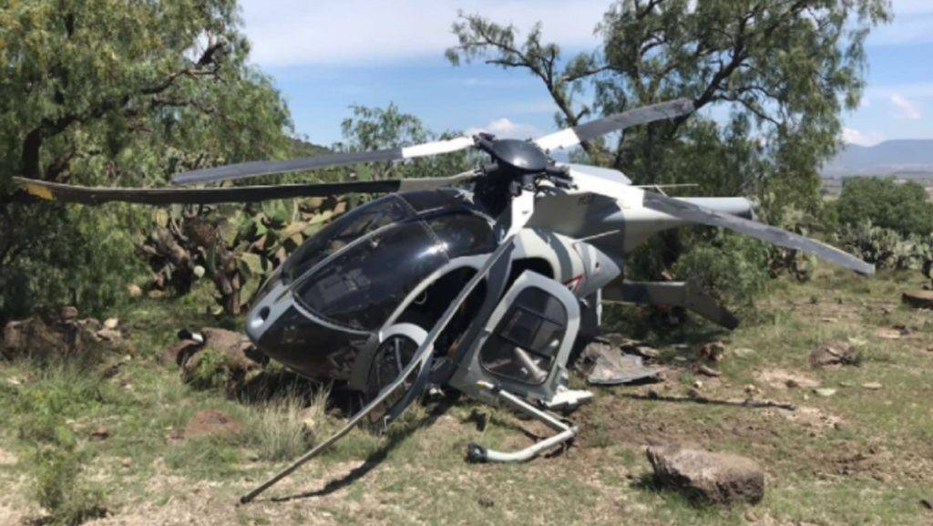 Helicóptero de la Fuerza Aérea realizo un aterrizaje forzoso